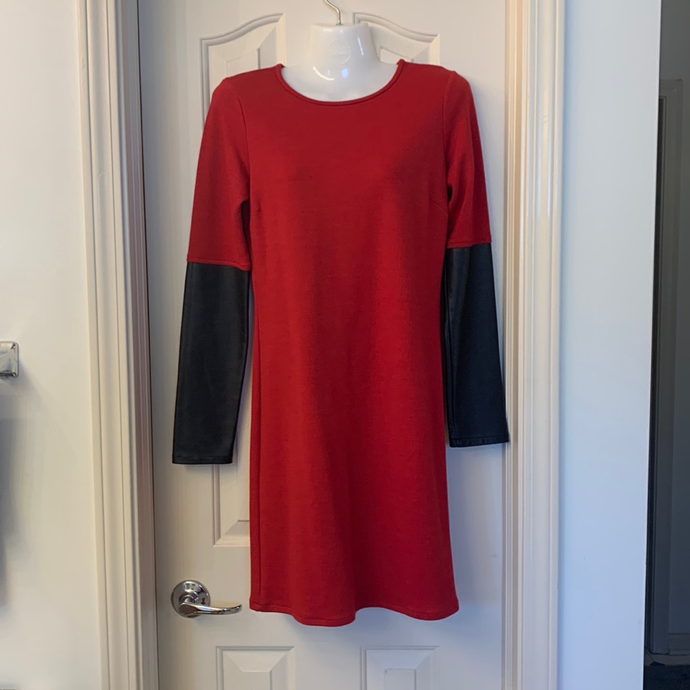 10 Crosby Derek Lam faux leather mini dress